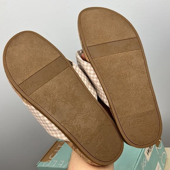 Lifestride Happy flip flop sandal new in box size 10 WIDE - Picture 6 of 6